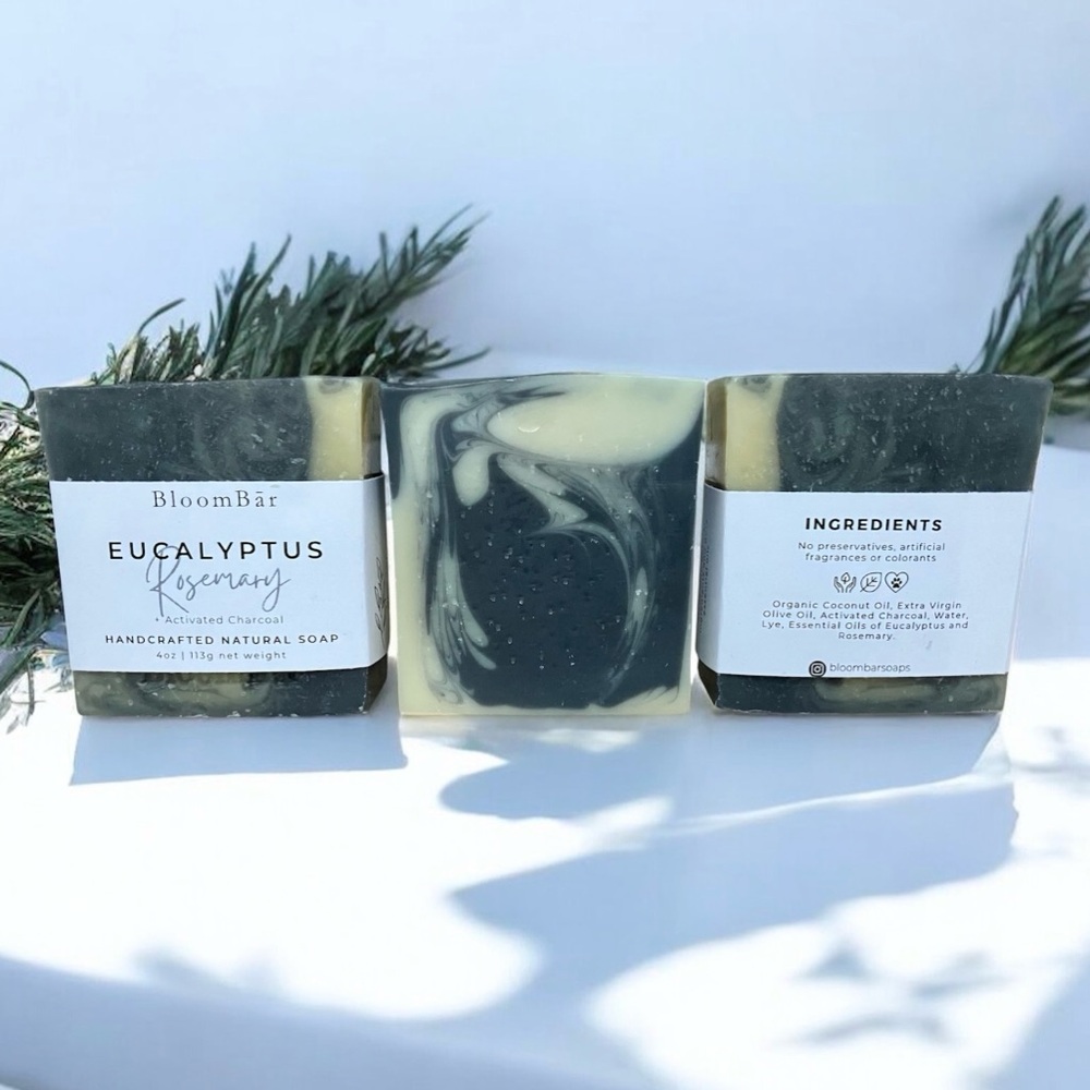 Eucalyptus Rosemary | All Natural Handcrafted Body Soap - Set of 2